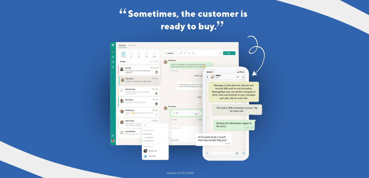 AI Customer Support for WhatsApp & Messenger | iiniit
